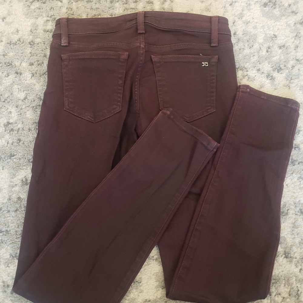 Joe's Jeans 27 Dark Burgundy Skinny Jeans